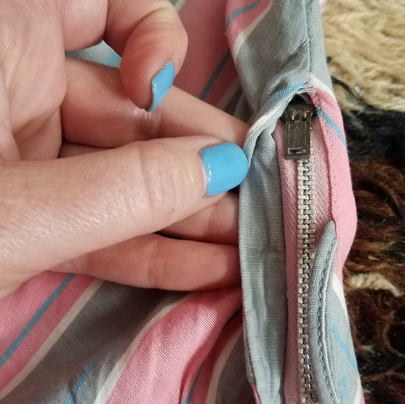 1940s 40s Betty Barklay Chevron Dress S/M - Picture 7 of 10